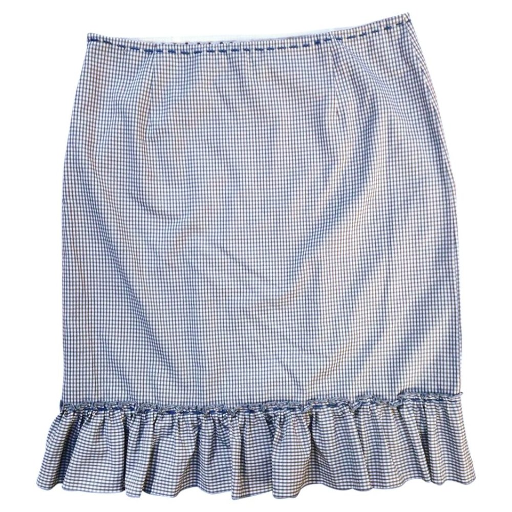 MOSCHINO Cheap+Chic Gingham Ruffle Skirt
